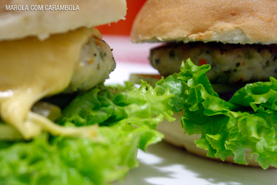 Receita de Hamburguer de frango caseiro