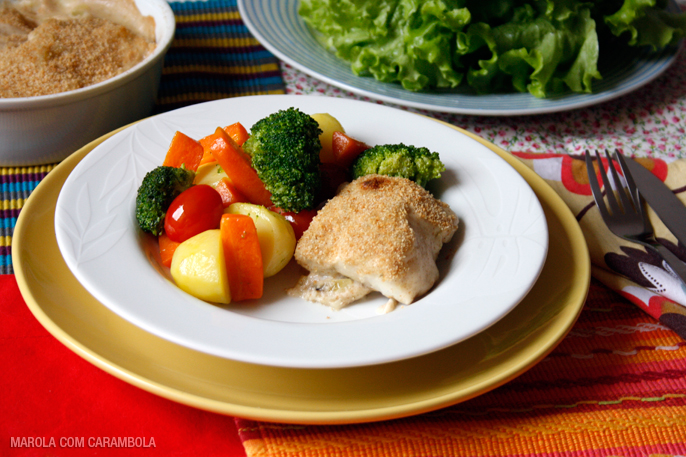 Receita de Bacalhau com Natas e Legumes