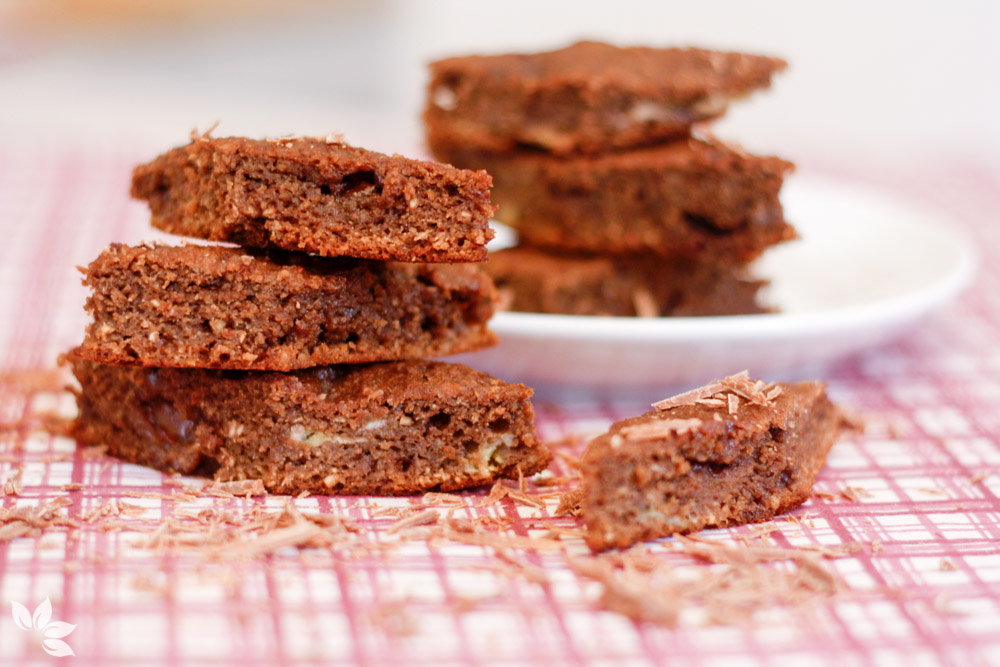 Receita de brownie de chocolate com banana