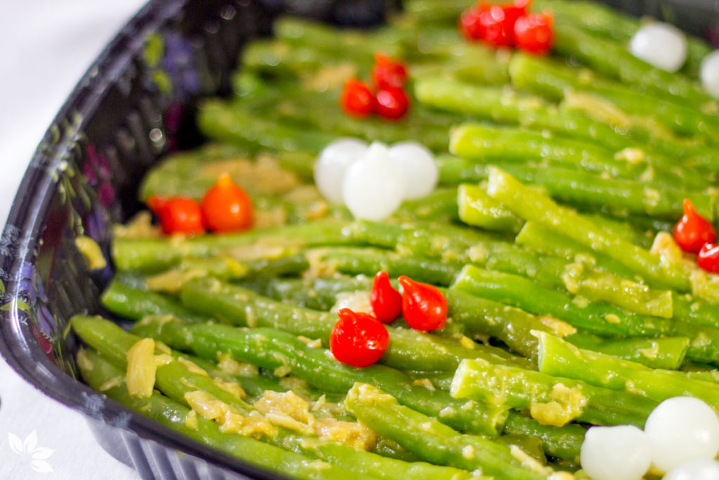 Receita de Salada de Vagem com Alho Assado