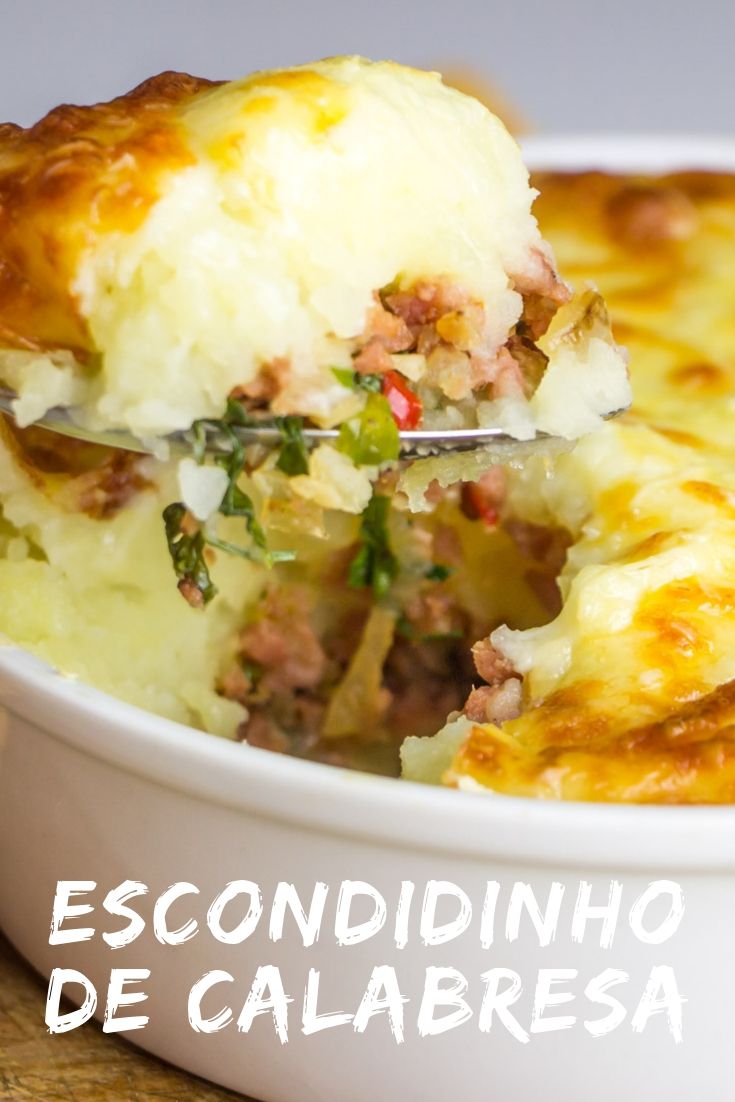 Receita de Escondidinho de Calabresa