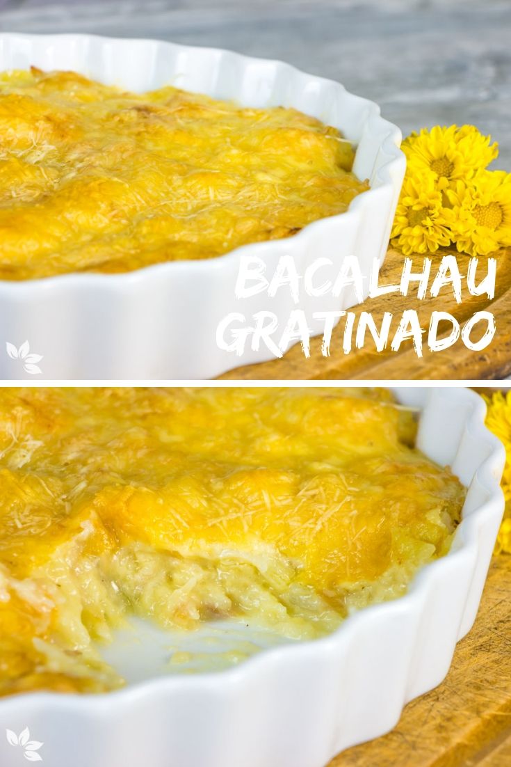 Receita de Bacalhau Gratinado