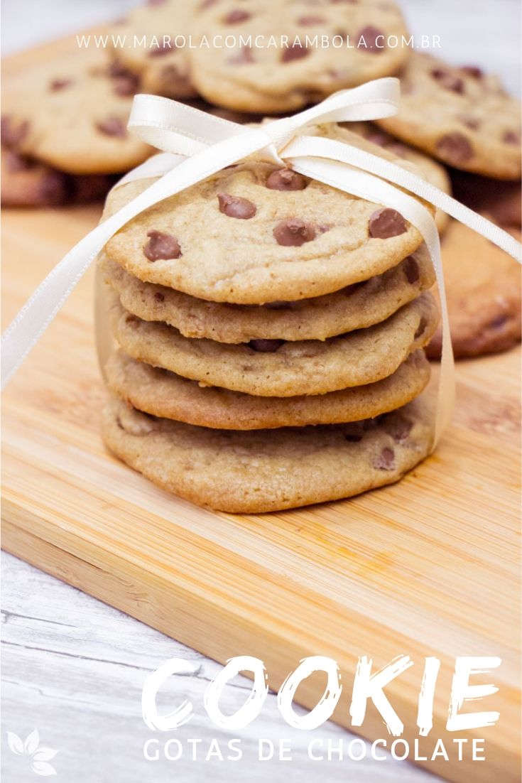 Receita de Cookie com Gotas de Chocolate