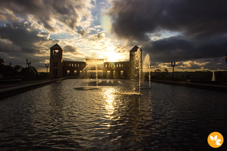 Por do Sol no Parque Tanguá em Curitiba