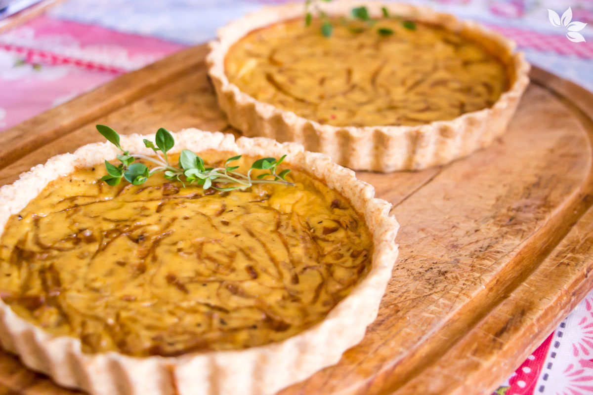 Receita de Torta de Cebola Caramelizada