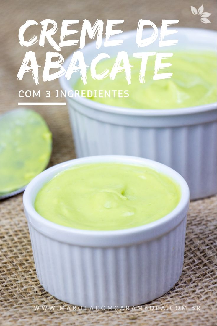 Receita de Creme de Abacate