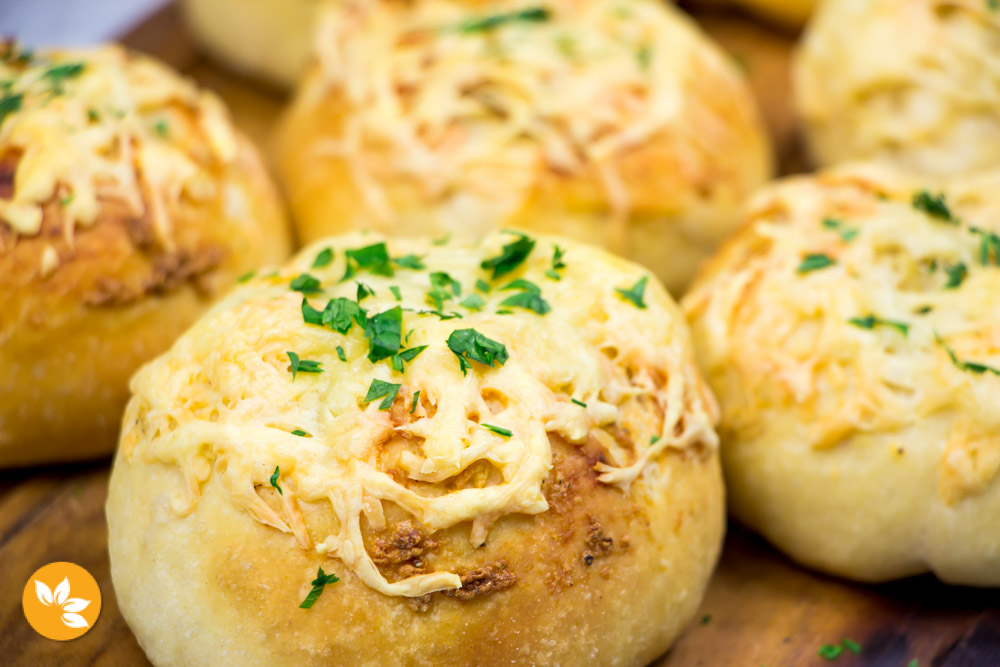 Receita de Pãozinho de Alho com Queijo 