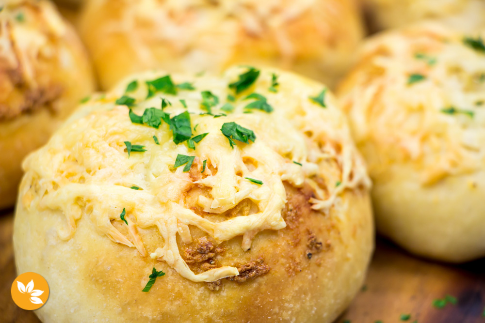 Receita de Pãozinho de Alho com Queijo 