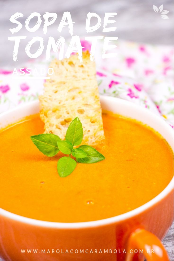 Receita de Sopa de Tomate Assado