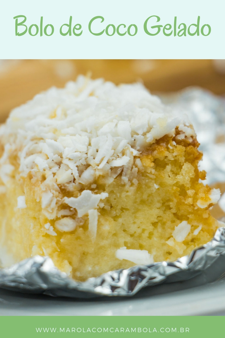 Receita de Bolo de Coco Gelado