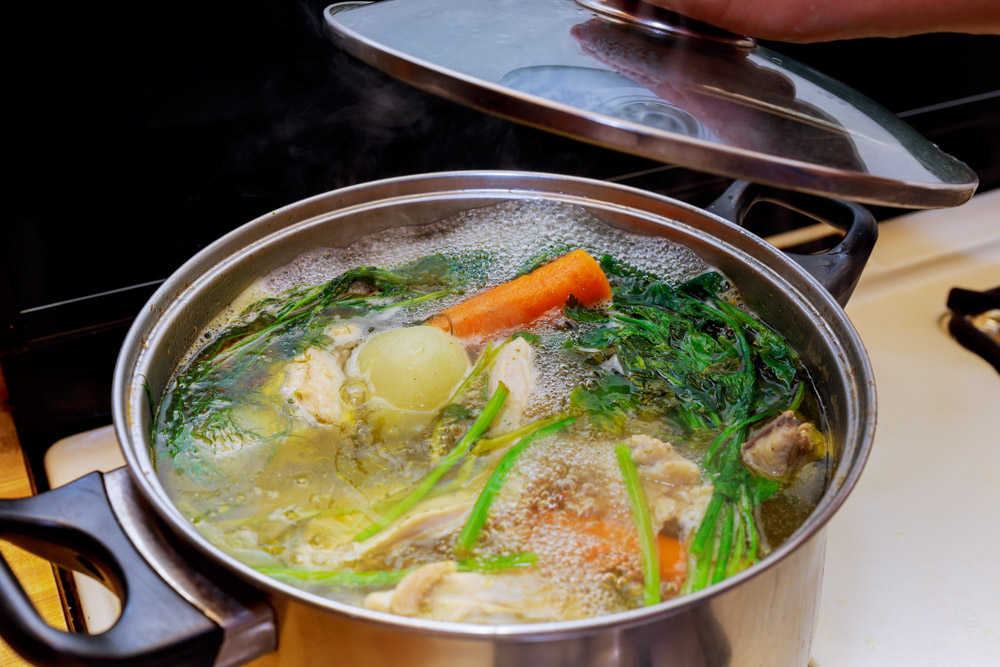 Receita de Caldo de Frango Caseiro