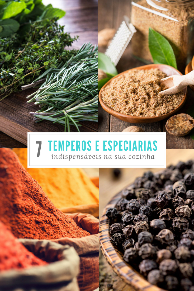 7 temperos e especiarias indispensáveis na cozinha 