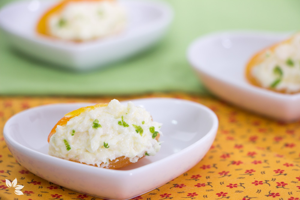 Receita de Damasco Recheado com Cream Cheese e Limão - Receita de Natal