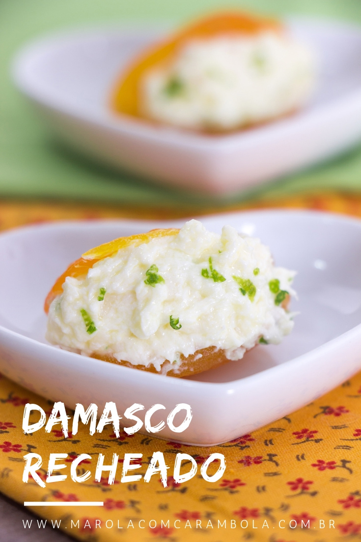 Receita de Damasco Recheado para o Natal