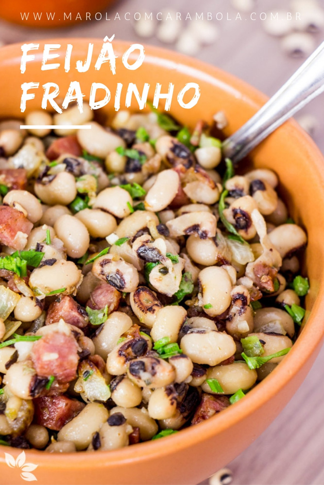 Receita de Feijão Fradinho com calabresa