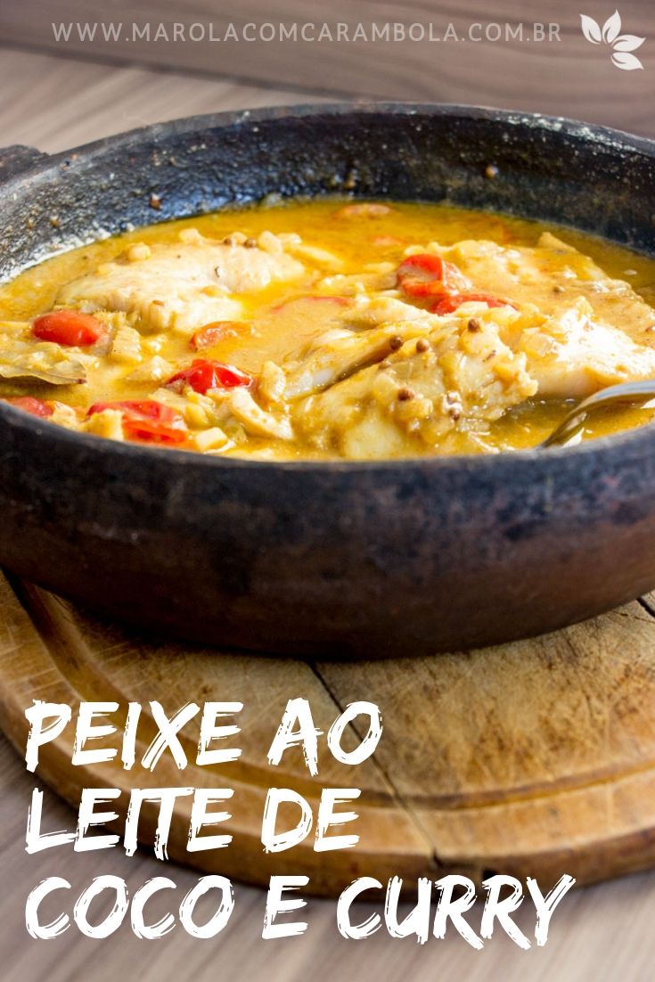 Filé de Peixe ao Leite de Coco e Curry