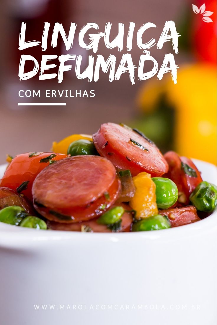 Receita de Linguiça defumada com Ervilhas