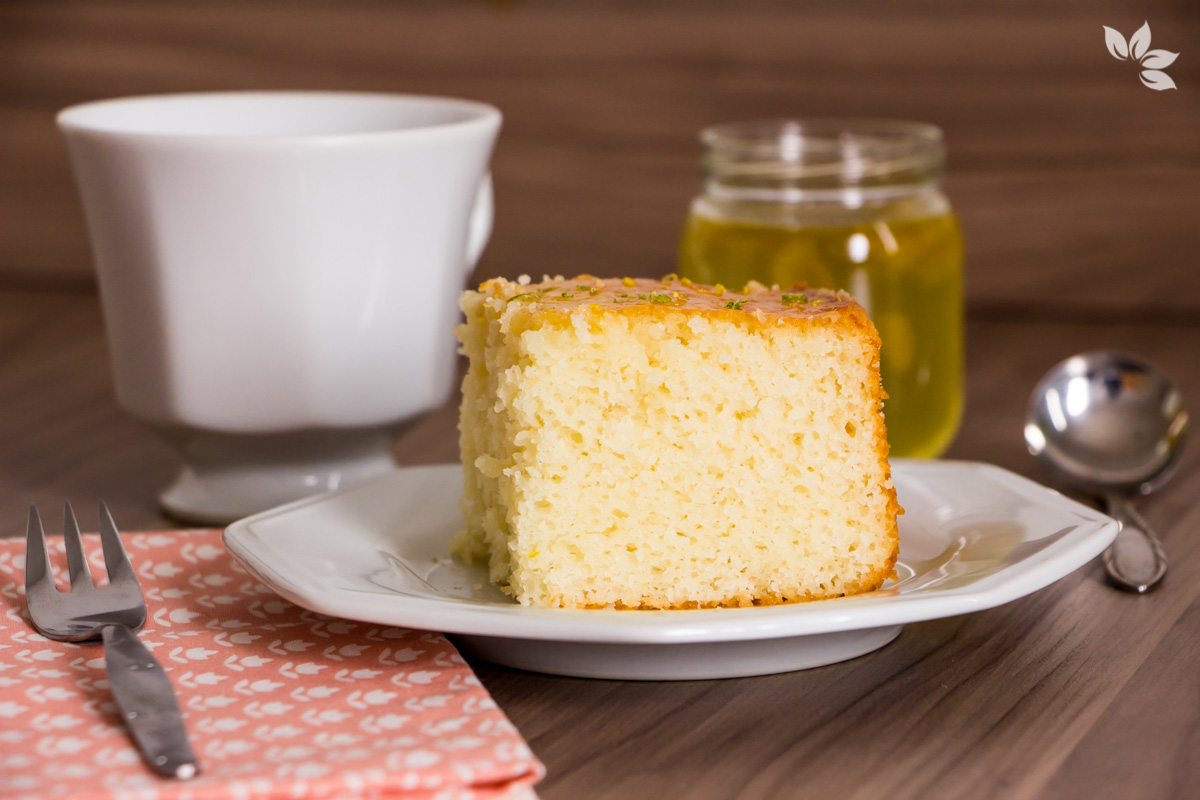 Receita de Bolo de Limão com Iogurte sem lactose