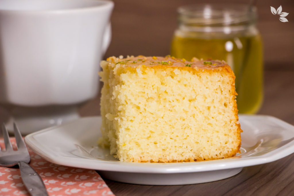 Receita de Bolo de Limão com Iogurte sem lactose