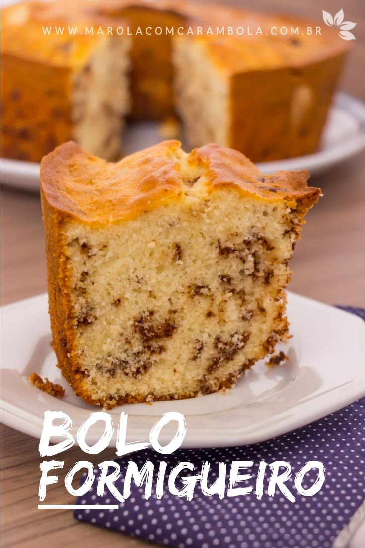 Receita de Bolo formigueiro fofinho