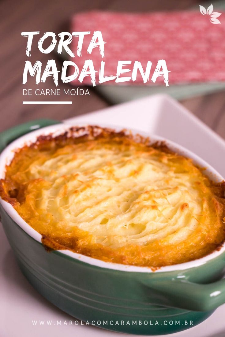 Receita de Torta Madalena de Carne Moída - receita prática para o dia a dia