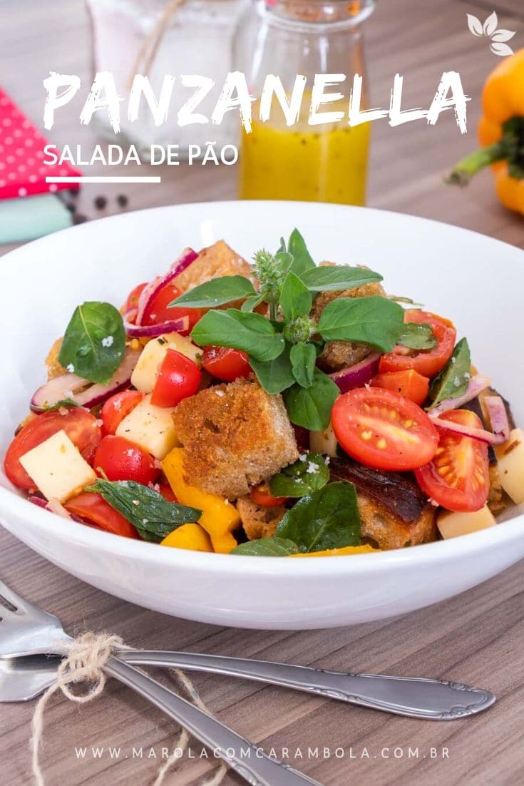 Receita de Panzanella - Salada de Pão