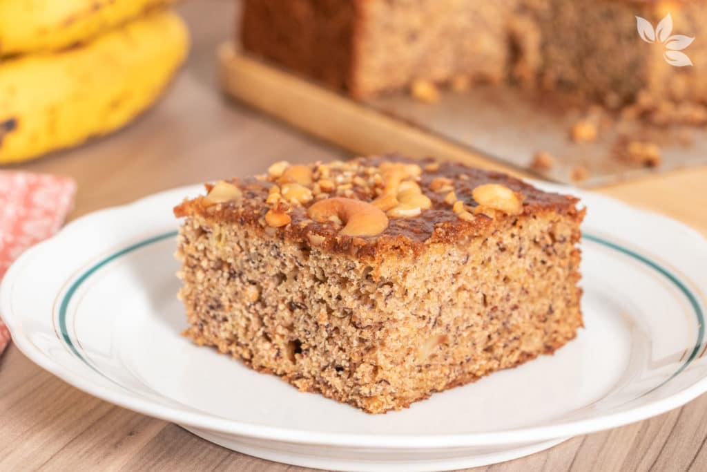 Receita de Bolo de Banana Integral